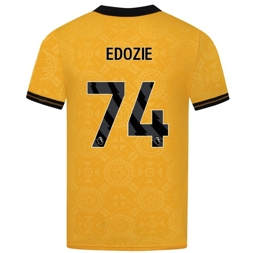 Danxen Barn Tom Edozie #74 Gul Svart Hemmatröja Matchtröjor 2025/26 Tröjor T-Tröja