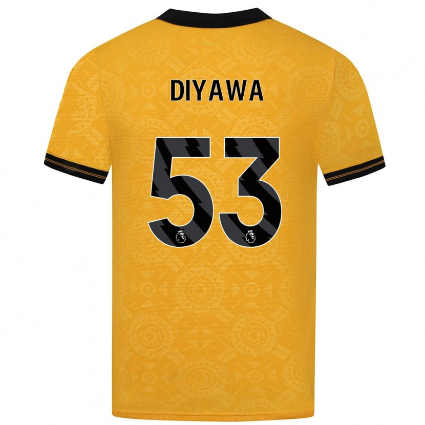 Danxen Barn Aaron Keto Diyawa #53 Gul Svart Hemmatröja Matchtröjor 2025/26 Tröjor T-Tröja