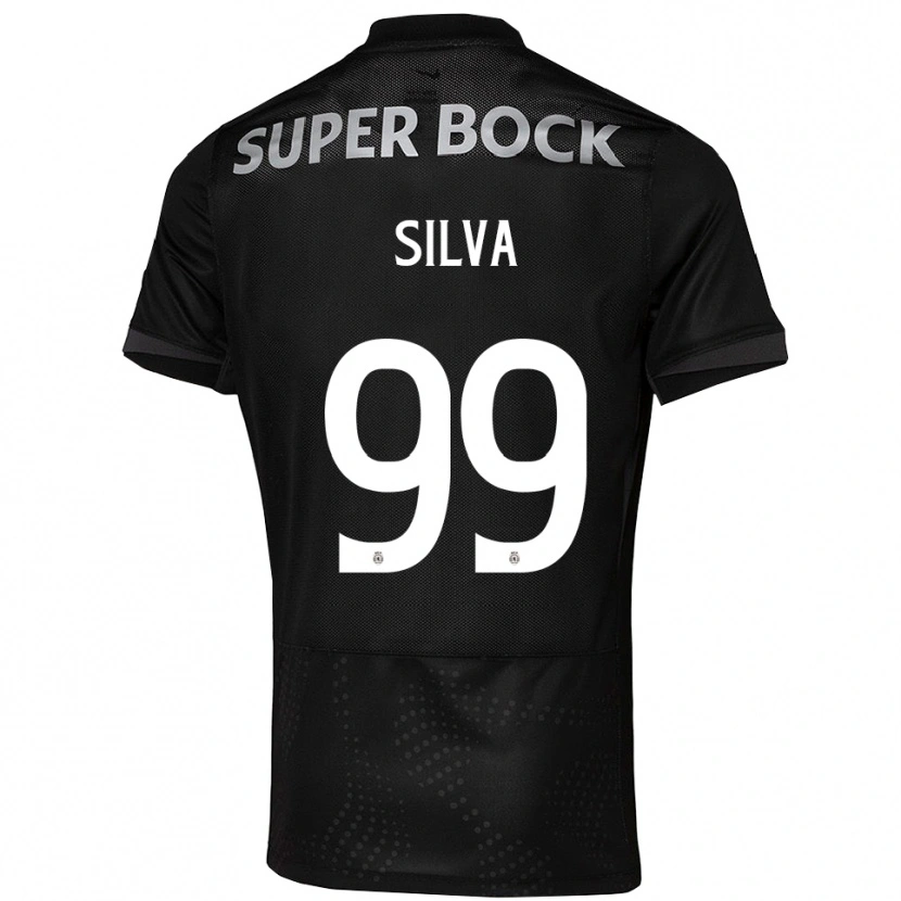 Danxen Barn Francisco Silva #99 Svart Vit Bortatröja Matchtröjor 2025/26 Tröjor T-Tröja