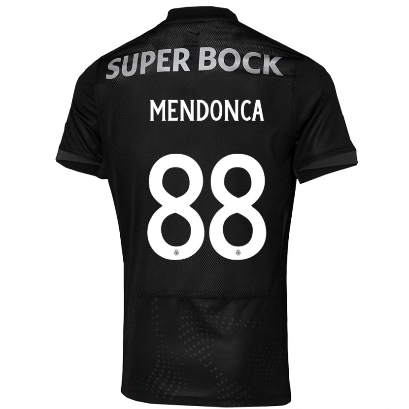 Danxen Barn Manuel Mendonça #88 Svart Vit Bortatröja Matchtröjor 2025/26 Tröjor T-Tröja