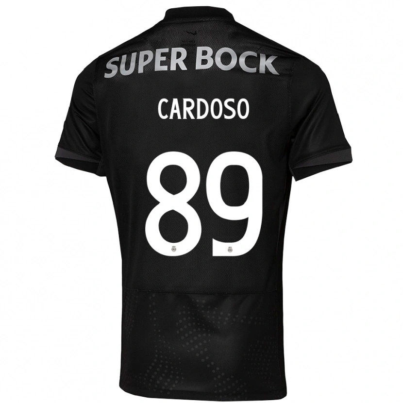 Danxen Barn Nilton Cardoso #89 Svart Vit Bortatröja Matchtröjor 2025/26 Tröjor T-Tröja