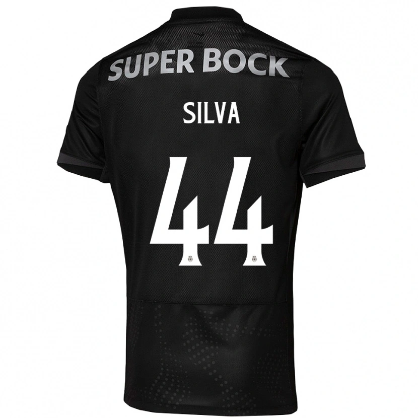 Danxen Barn Pedro Silva #44 Svart Vit Bortatröja Matchtröjor 2025/26 Tröjor T-Tröja