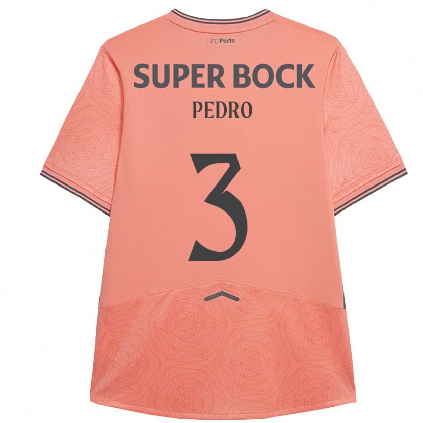 Danxen Barn Zé Pedro #3 Rosa Marinblå Bortatröja Matchtröjor 2025/26 Tröjor T-Tröja