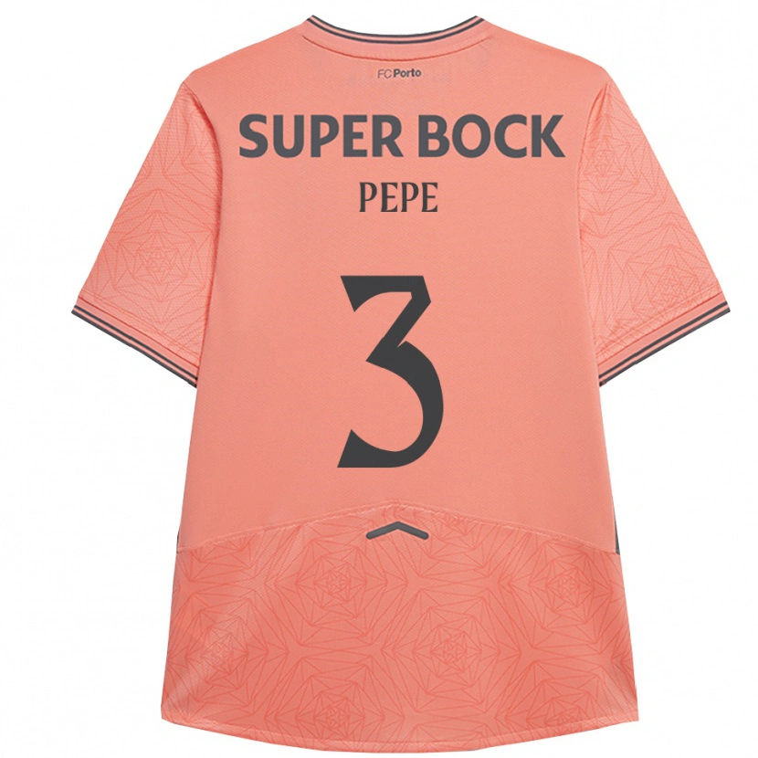 Danxen Barn Pepe #3 Rosa Marinblå Bortatröja Matchtröjor 2025/26 Tröjor T-Tröja