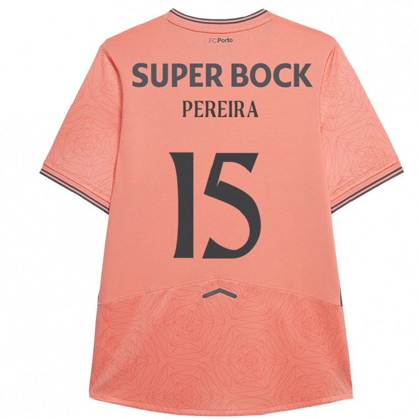 Danxen Barn Yoan Pereira #15 Rosa Marinblå Bortatröja Matchtröjor 2025/26 Tröjor T-Tröja