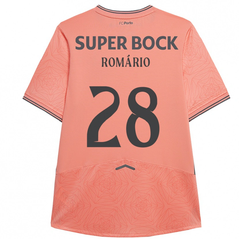 Danxen Barn Romário Baró #28 Rosa Marinblå Bortatröja Matchtröjor 2025/26 Tröjor T-Tröja