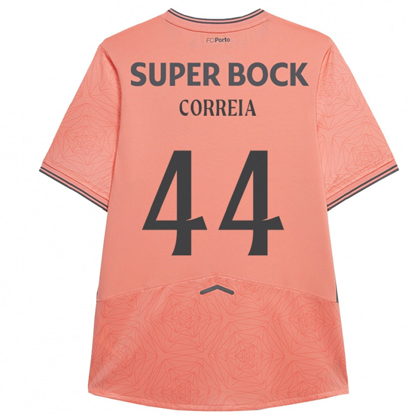 Danxen Barn Romain Correia #44 Rosa Marinblå Bortatröja Matchtröjor 2025/26 Tröjor T-Tröja