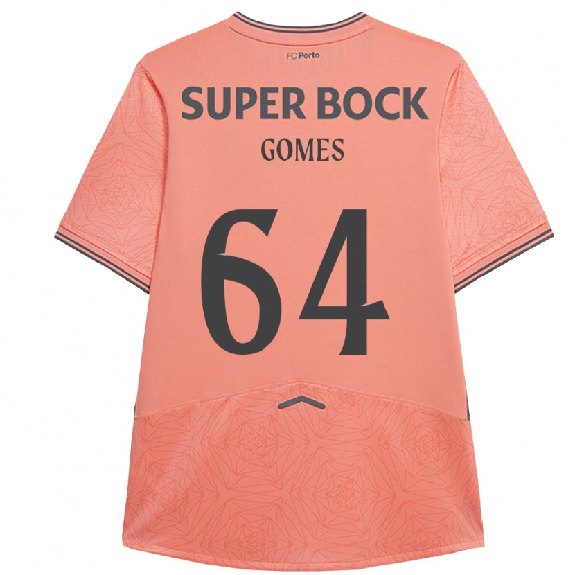 Danxen Barn Luís Gomes #64 Rosa Marinblå Bortatröja Matchtröjor 2025/26 Tröjor T-Tröja