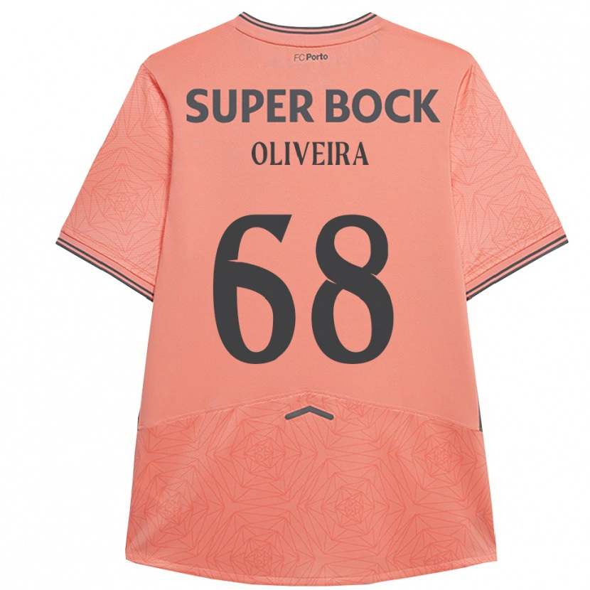 Danxen Barn André Oliveira #68 Rosa Marinblå Bortatröja Matchtröjor 2025/26 Tröjor T-Tröja