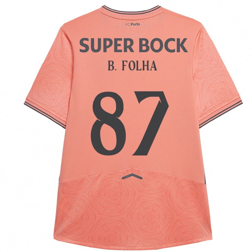 Danxen Barn Bernardo Folha #87 Rosa Marinblå Bortatröja Matchtröjor 2025/26 Tröjor T-Tröja