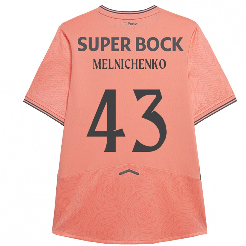Danxen Barn Trofim Melnichenko #43 Rosa Marinblå Bortatröja Matchtröjor 2025/26 Tröjor T-Tröja