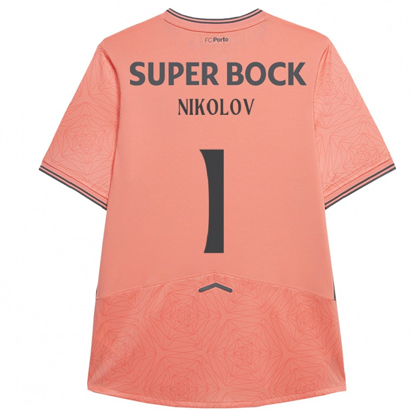 Danxen Barn Antoni Nikolov #1 Rosa Marinblå Bortatröja Matchtröjor 2025/26 Tröjor T-Tröja