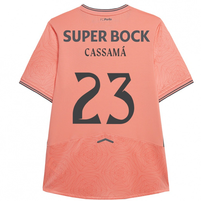 Danxen Barn Abdu Cassamá #23 Rosa Marinblå Bortatröja Matchtröjor 2025/26 Tröjor T-Tröja