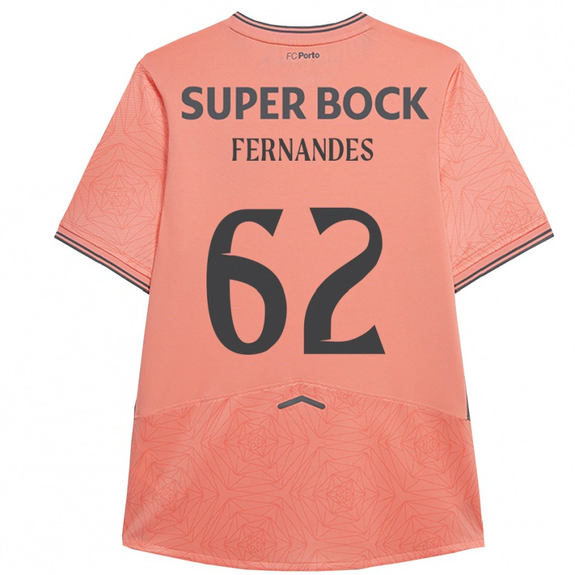 Danxen Barn Rodrigo Fernandes #62 Rosa Marinblå Bortatröja Matchtröjor 2025/26 Tröjor T-Tröja