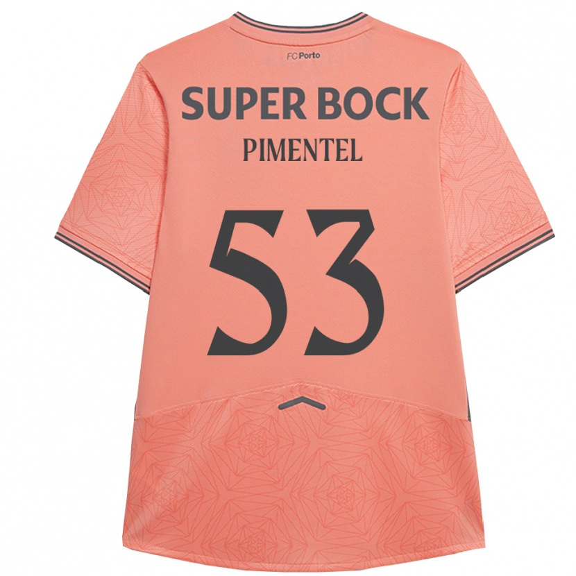 Danxen Barn Eric Pimentel #53 Rosa Marinblå Bortatröja Matchtröjor 2025/26 Tröjor T-Tröja