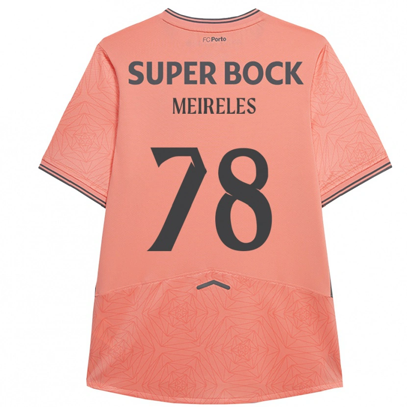 Danxen Barn Jorge Meireles #78 Rosa Marinblå Bortatröja Matchtröjor 2025/26 Tröjor T-Tröja