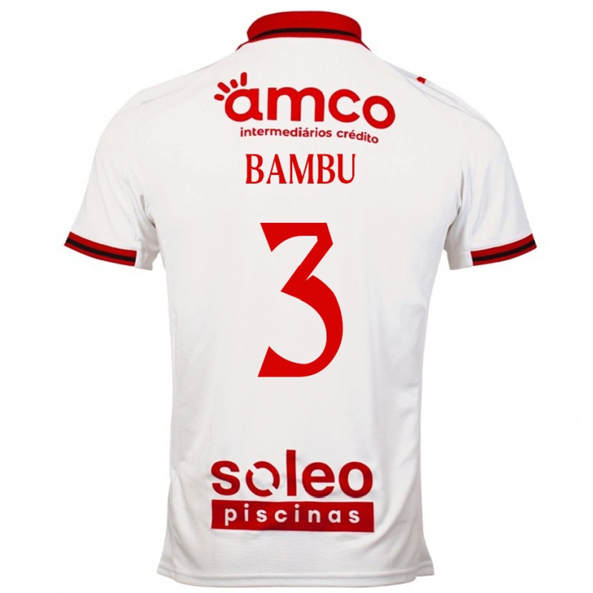 Danxen Barn Robson Bambu #3 Vit Röd Bortatröja Matchtröjor 2025/26 Tröjor T-Tröja