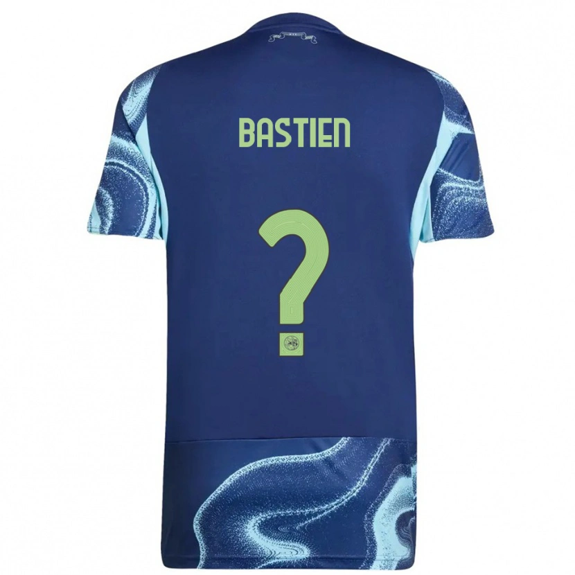 Danxen Barn Joshua Bastien #0 Marinblå Himmelsblå Bortatröja Matchtröjor 2025/26 Tröjor T-Tröja