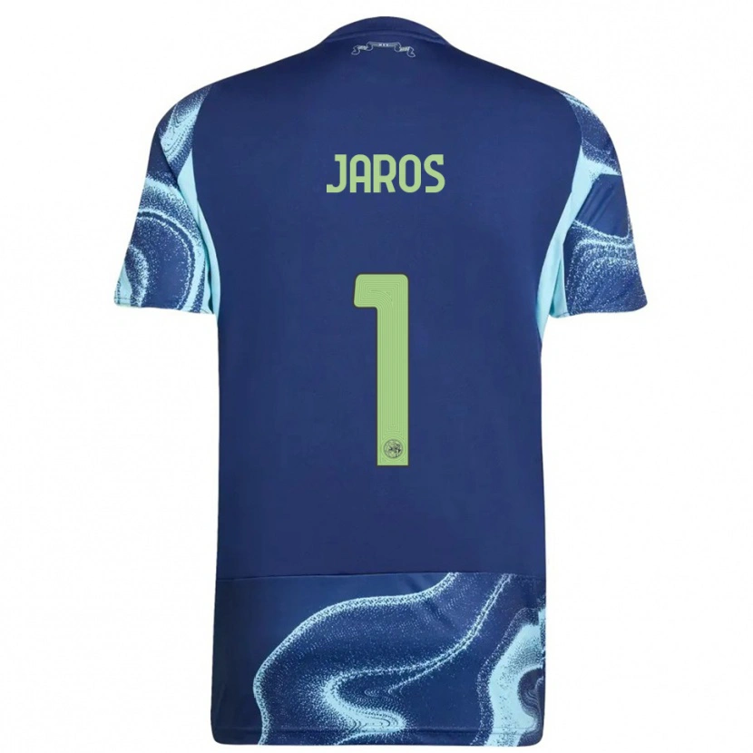 Danxen Barn Vitezslav Jaros #1 Marinblå Himmelsblå Bortatröja Matchtröjor 2025/26 Tröjor T-Tröja