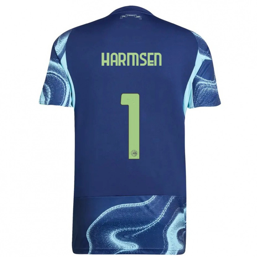 Danxen Barn Tymo Harmsen #1 Marinblå Himmelsblå Bortatröja Matchtröjor 2025/26 Tröjor T-Tröja