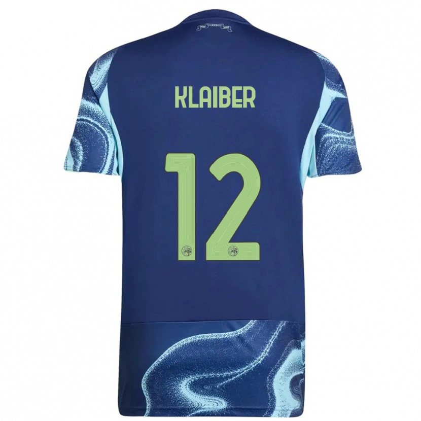 Danxen Barn Sean Klaiber #12 Marinblå Himmelsblå Bortatröja Matchtröjor 2025/26 Tröjor T-Tröja