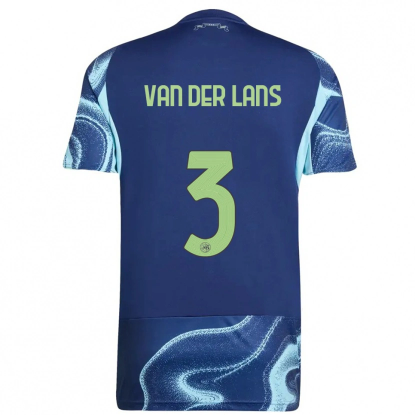 Danxen Barn Mylo Van Der Lans #3 Marinblå Himmelsblå Bortatröja Matchtröjor 2025/26 Tröjor T-Tröja