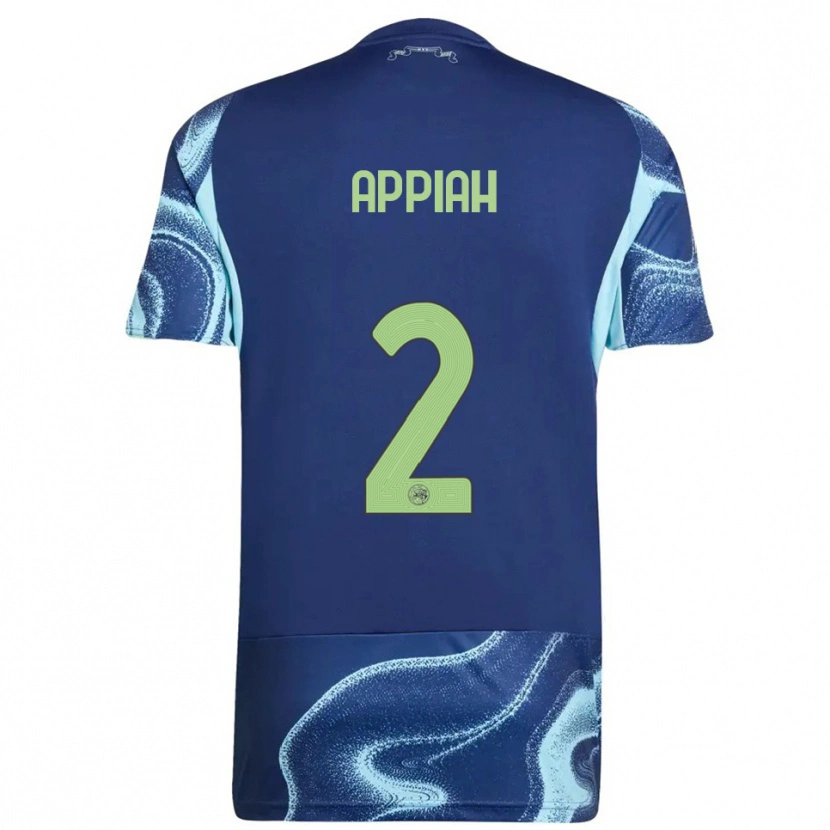 Danxen Barn Avery Appiah #2 Marinblå Himmelsblå Bortatröja Matchtröjor 2025/26 Tröjor T-Tröja