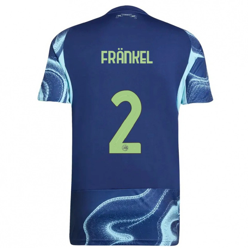 Danxen Barn Leroy Fränkel #2 Marinblå Himmelsblå Bortatröja Matchtröjor 2025/26 Tröjor T-Tröja