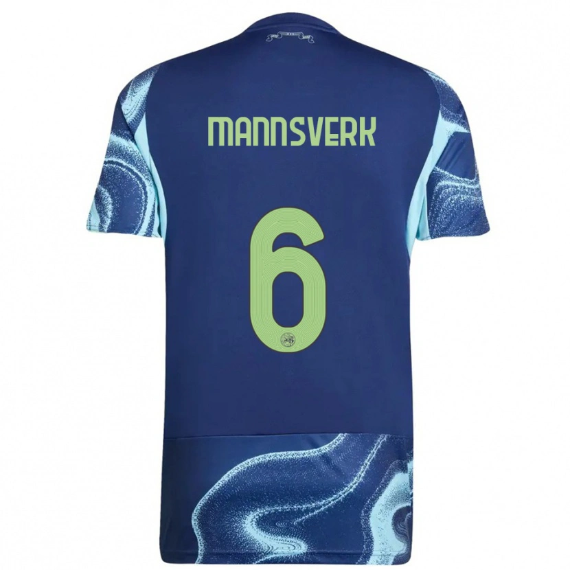 Danxen Barn Sivert Mannsverk #6 Marinblå Himmelsblå Bortatröja Matchtröjor 2025/26 Tröjor T-Tröja