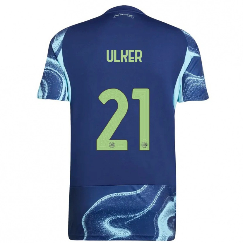 Danxen Barn Ufuk Ulker #21 Marinblå Himmelsblå Bortatröja Matchtröjor 2025/26 Tröjor T-Tröja