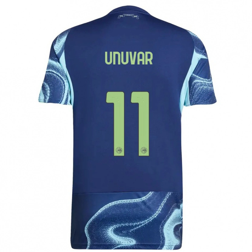 Danxen Barn Naci Unuvar #11 Marinblå Himmelsblå Bortatröja Matchtröjor 2025/26 Tröjor T-Tröja