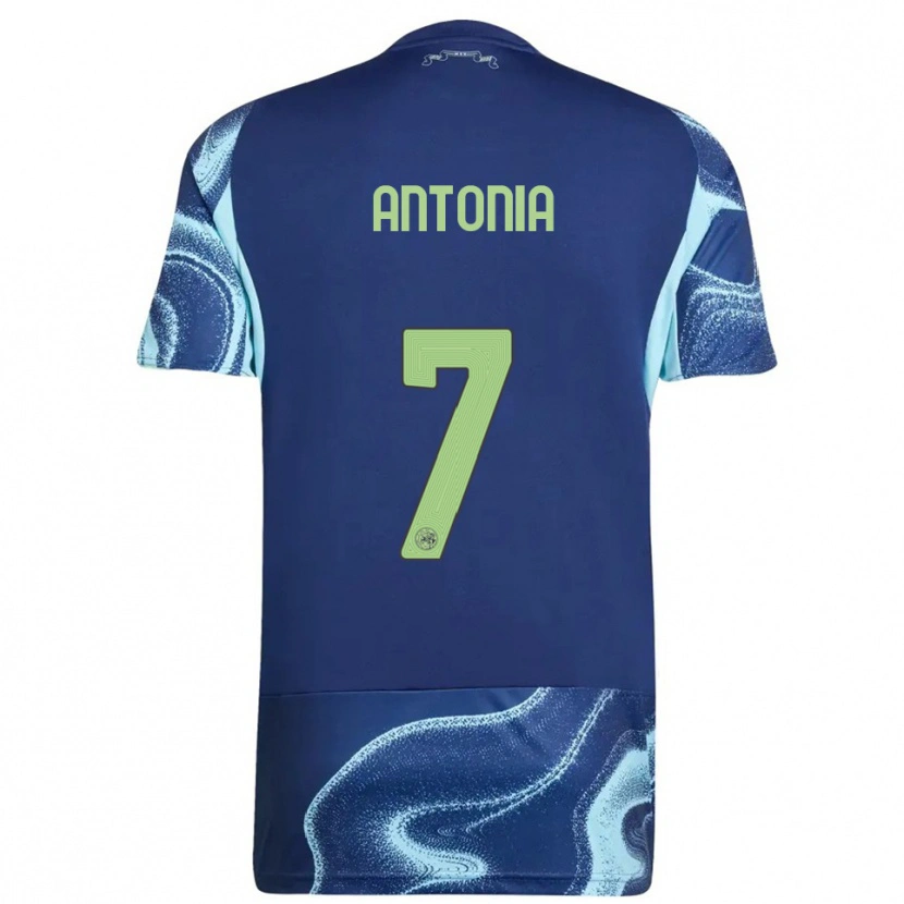 Danxen Barn Jarchinio Antonia #7 Marinblå Himmelsblå Bortatröja Matchtröjor 2025/26 Tröjor T-Tröja