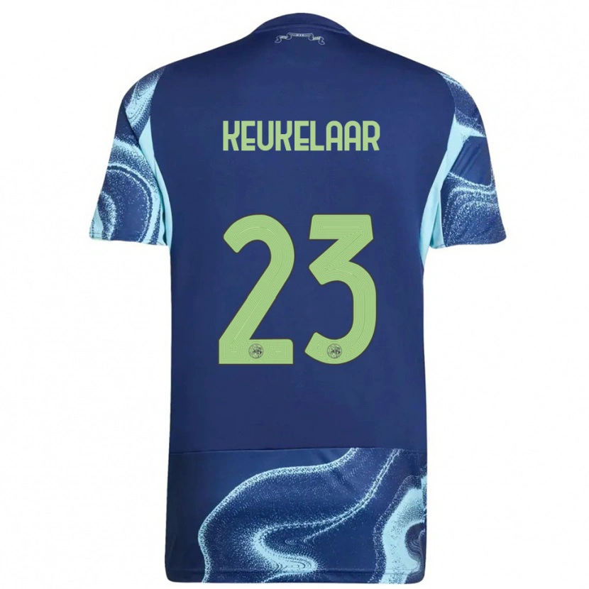 Danxen Barn Lotte Keukelaar #23 Marinblå Himmelsblå Bortatröja Matchtröjor 2025/26 Tröjor T-Tröja
