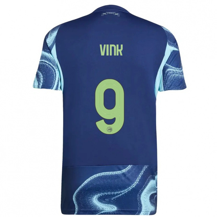 Danxen Barn Skye Vink #9 Marinblå Himmelsblå Bortatröja Matchtröjor 2025/26 Tröjor T-Tröja