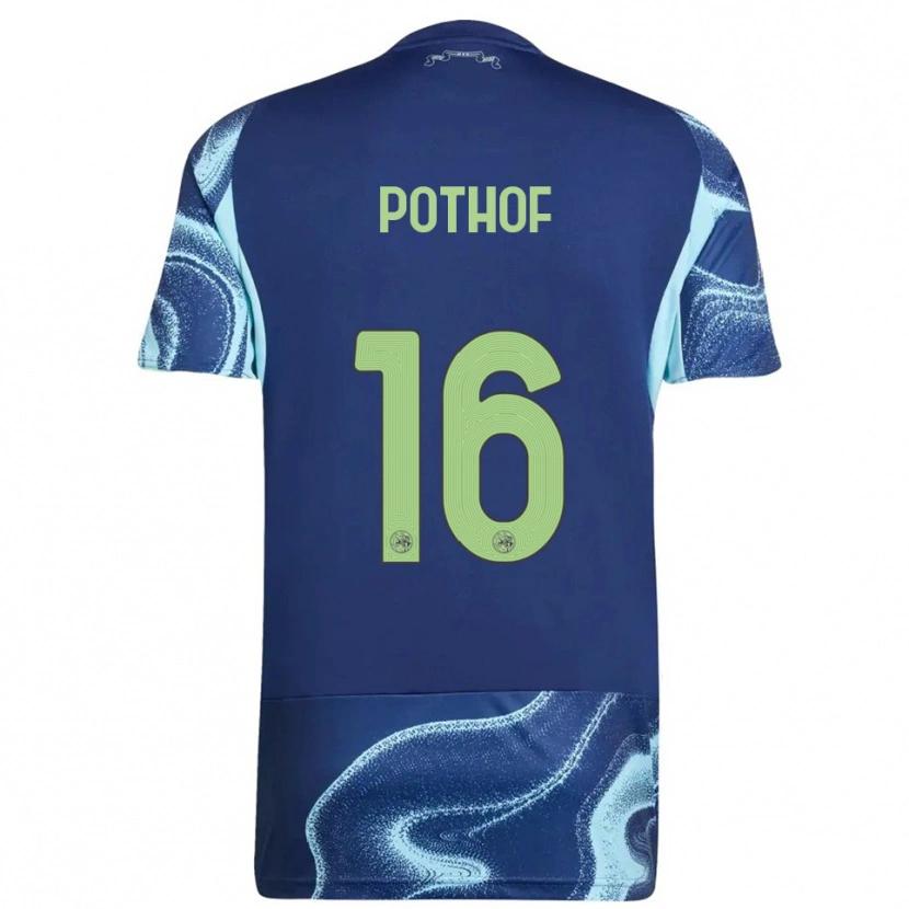 Danxen Barn Isa Pothof #16 Marinblå Himmelsblå Bortatröja Matchtröjor 2025/26 Tröjor T-Tröja