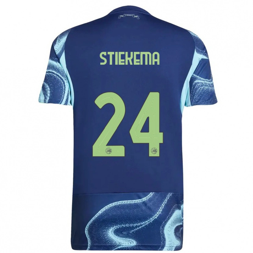 Danxen Barn Iris Stiekema #24 Marinblå Himmelsblå Bortatröja Matchtröjor 2025/26 Tröjor T-Tröja