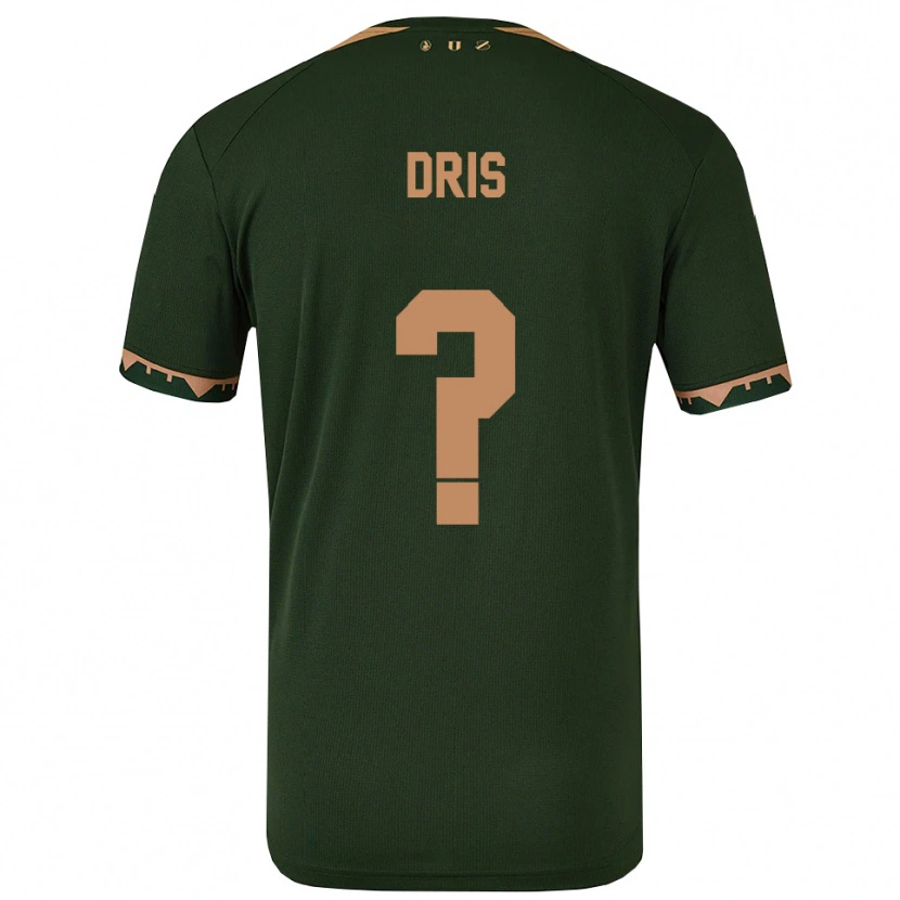 Danxen Barn Sofiane Dris #0 Grön Guld Bortatröja Matchtröjor 2025/26 Tröjor T-Tröja