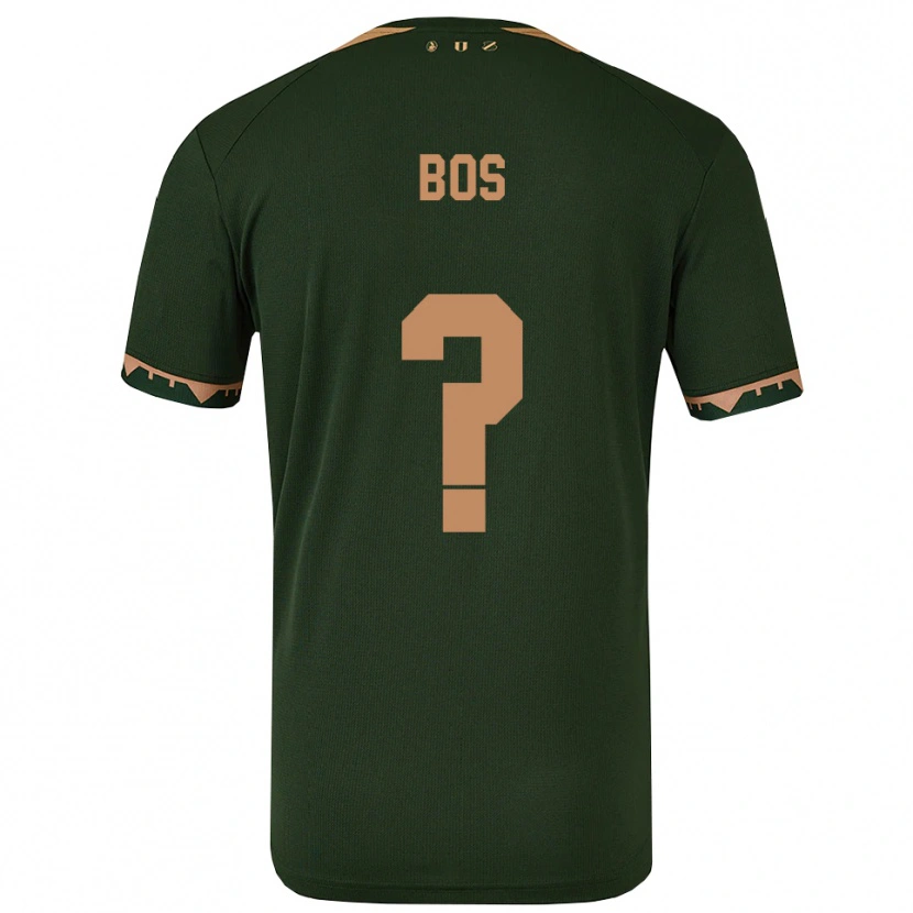 Danxen Barn Torben Bos #0 Grön Guld Bortatröja Matchtröjor 2025/26 Tröjor T-Tröja
