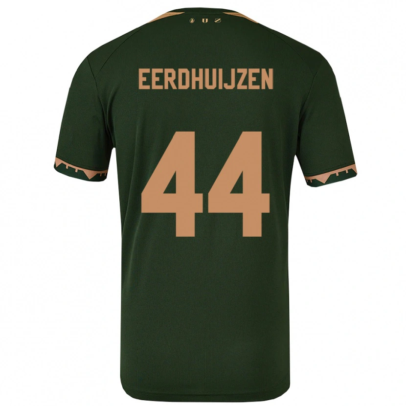 Danxen Barn Mike Eerdhuijzen #44 Grön Guld Bortatröja Matchtröjor 2025/26 Tröjor T-Tröja