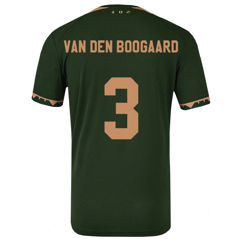 Danxen Barn Brian Van Den Boogaard #3 Grön Guld Bortatröja Matchtröjor 2025/26 Tröjor T-Tröja