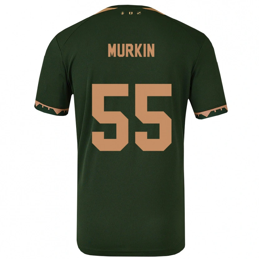 Danxen Barn Derry Murkin #55 Grön Guld Bortatröja Matchtröjor 2025/26 Tröjor T-Tröja