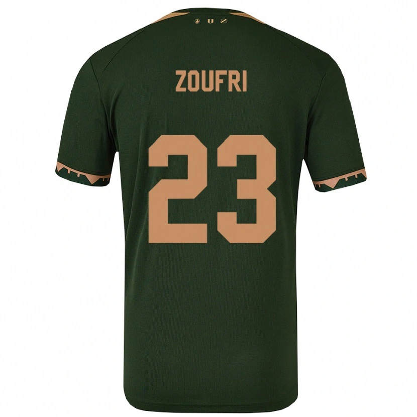 Danxen Barn Rayen Zoufri #23 Grön Guld Bortatröja Matchtröjor 2025/26 Tröjor T-Tröja