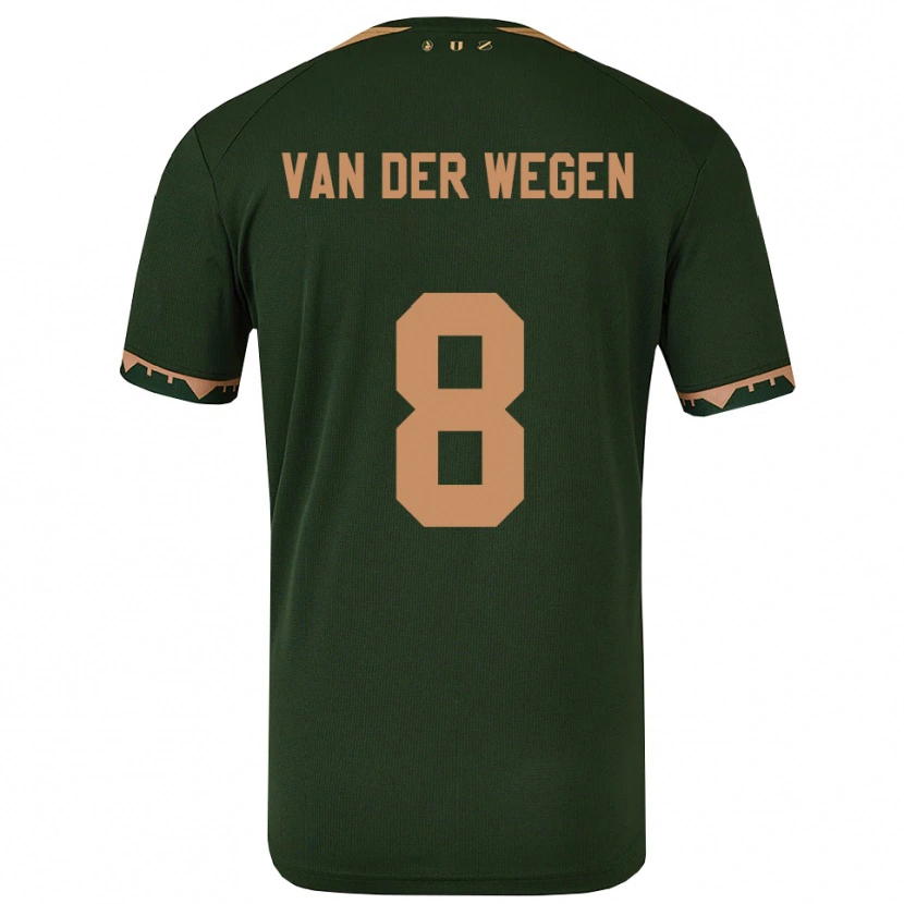 Danxen Barn Sil Van Der Wegen #8 Grön Guld Bortatröja Matchtröjor 2025/26 Tröjor T-Tröja