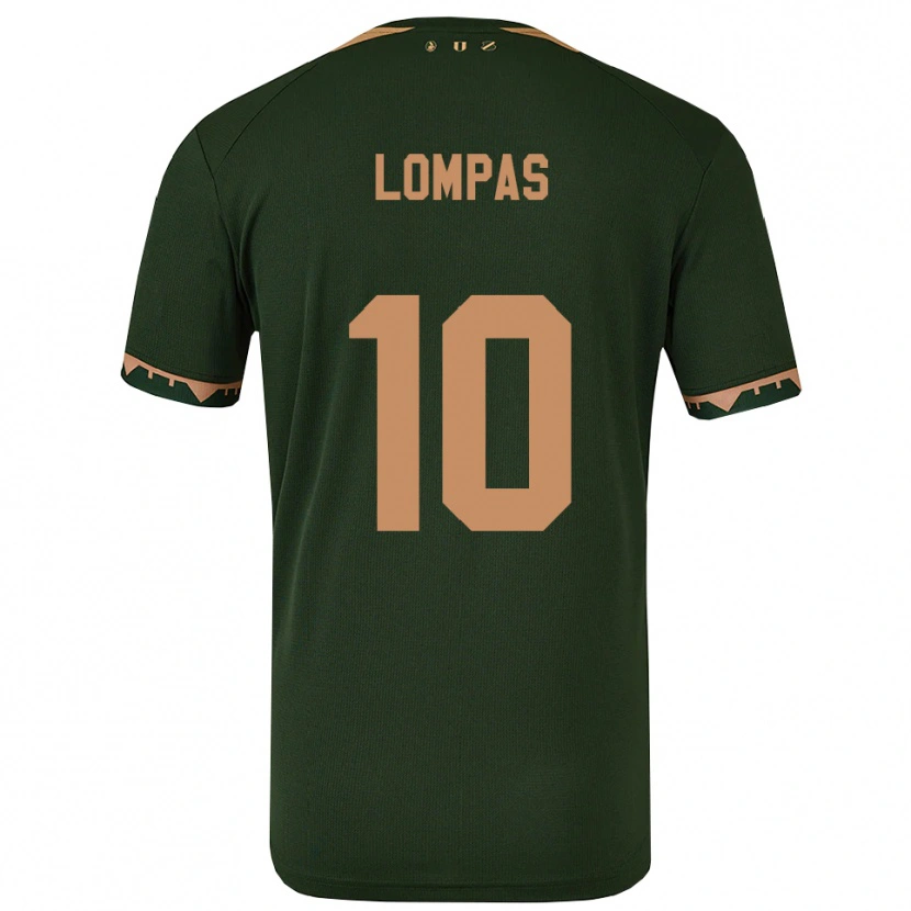 Danxen Barn Maximos Lompas #10 Grön Guld Bortatröja Matchtröjor 2025/26 Tröjor T-Tröja