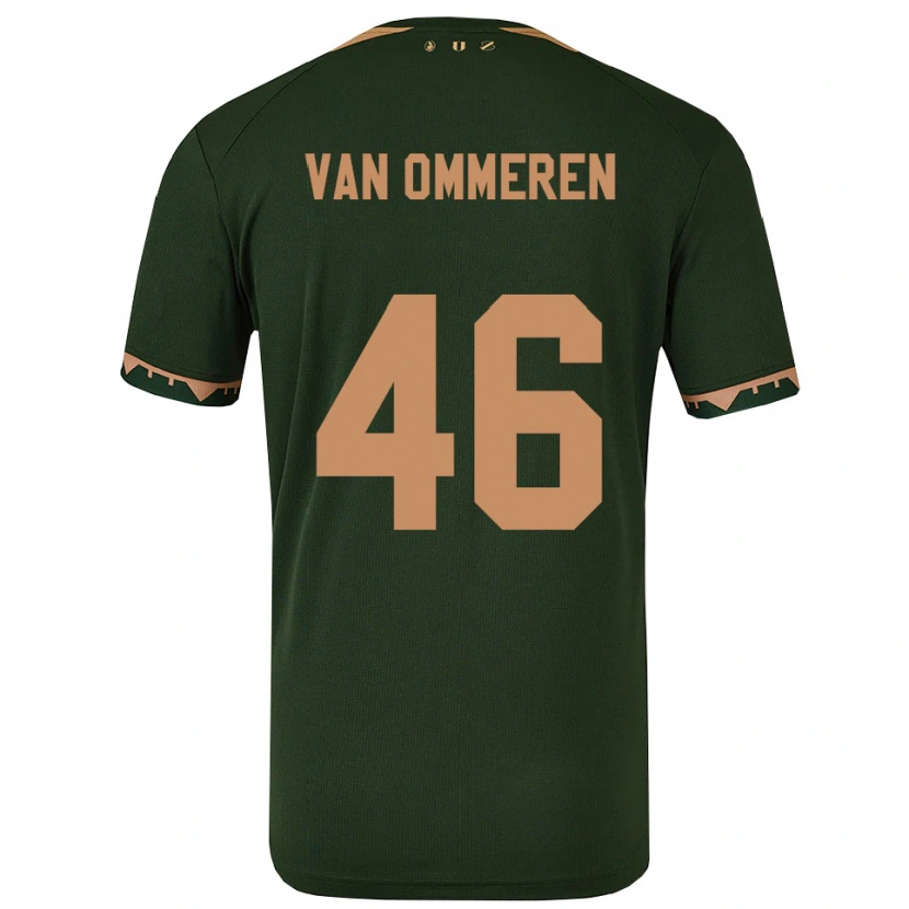 Danxen Barn Jaygo Van Ommeren #46 Grön Guld Bortatröja Matchtröjor 2025/26 Tröjor T-Tröja