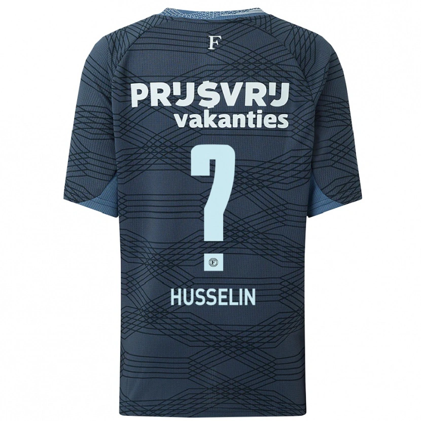 Danxen Barn Mateo Husselin #0 Svart Grå Bortatröja Matchtröjor 2025/26 Tröjor T-Tröja