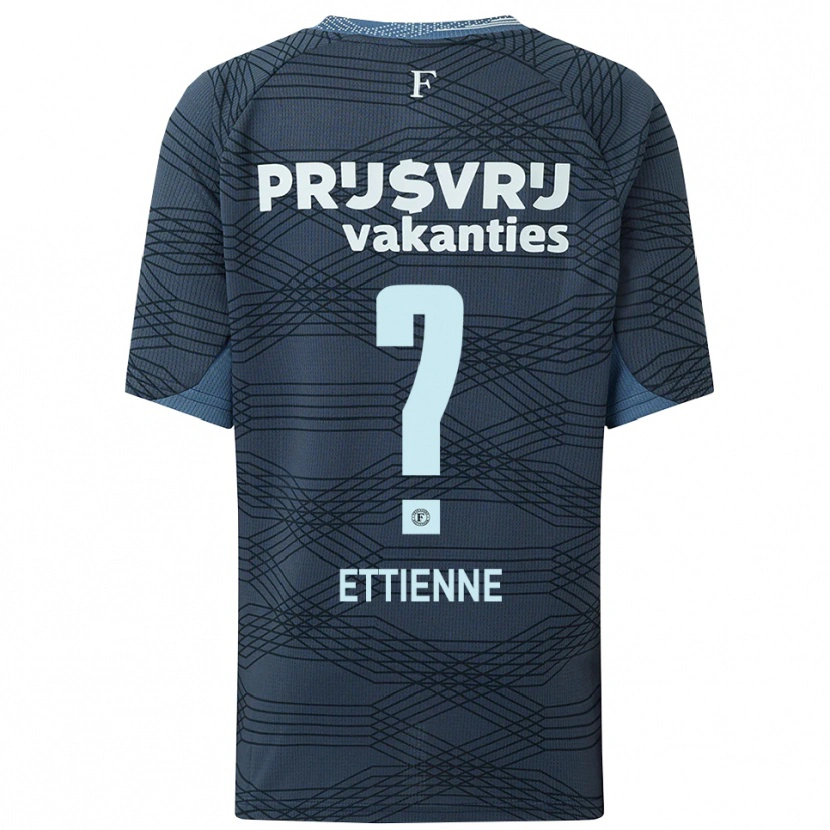 Danxen Barn Jayden Ettienne #0 Svart Grå Bortatröja Matchtröjor 2025/26 Tröjor T-Tröja