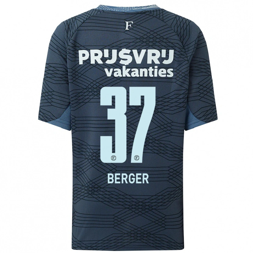 Danxen Barn Mannou Berger #37 Svart Grå Bortatröja Matchtröjor 2025/26 Tröjor T-Tröja