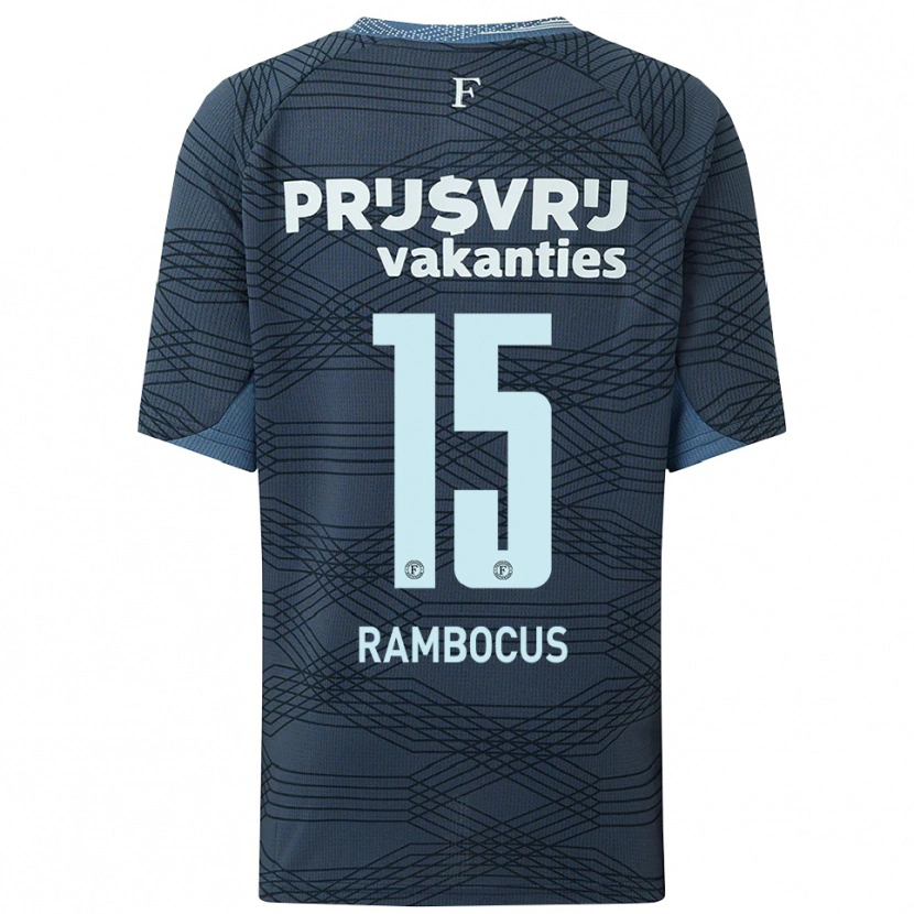 Danxen Barn Diego Rambocus #15 Svart Grå Bortatröja Matchtröjor 2025/26 Tröjor T-Tröja