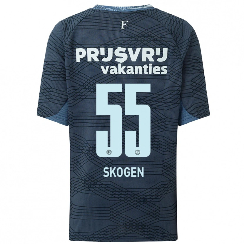 Danxen Barn Sondre Skogen #55 Svart Grå Bortatröja Matchtröjor 2025/26 Tröjor T-Tröja